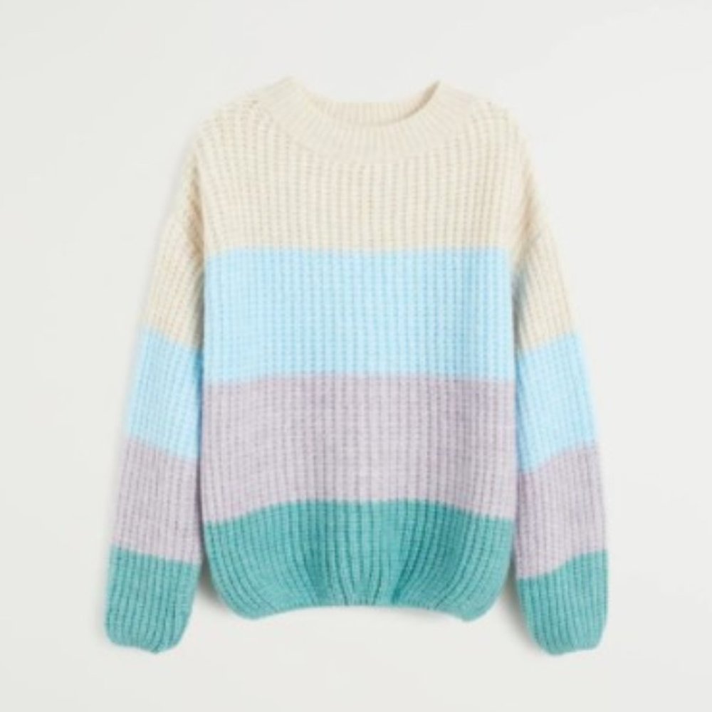 NWT Mango Colorblock Sweater - Picture 5 of 6